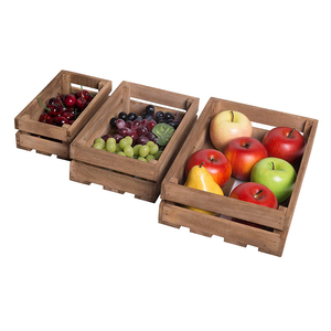 Cesta de frutas de regalo de madera de Navidad vacía - Product Image 6