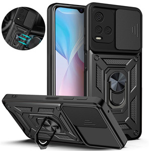 Étui de téléphone antichoc avec caméra coulissante pour <span class=keywords><strong>Vivo</strong></span> Y21 Y21S, support magnétique de voiture, anneau de support, <span class=keywords><strong>coque</strong></span> arrière pour <span class=keywords><strong>Vivo</strong></span> <span class=keywords><strong>Y33S</strong></span>, <span class=keywords><strong>coque</strong></span> de protection - Product Image 1