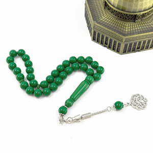 Perline di Preghiera Musulmane, Tisbiha 33 Pezzi in Acrilico 10mm, Piscina, Braccialetto Islamico, Misbaha, Imam, Eid Al Fitr, Rosario - Product Image 2