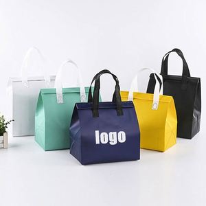 กระเป๋าเก็บความเย็นแบบใช้แล้วทิ้ง ทำจากอลูมิเนียมฟอยล์ PP Non Woven ทนทาน สำหรับขนม ของว่าง กาแฟ อาหารเดลิเวอรี่ ขนาดเล็ก พร้อมฉนวนกันความร้อน - Product Image 2