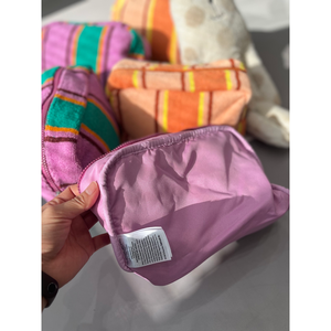 กระเป๋าเครื่องสำอางเทอร์รี่แบบพกพาทนทานมีซิปกระเป๋าใส่เครื่องสำอางแบบลายตัวอักษรติดโลโก้ได้ทุกวัน - Product Image 6