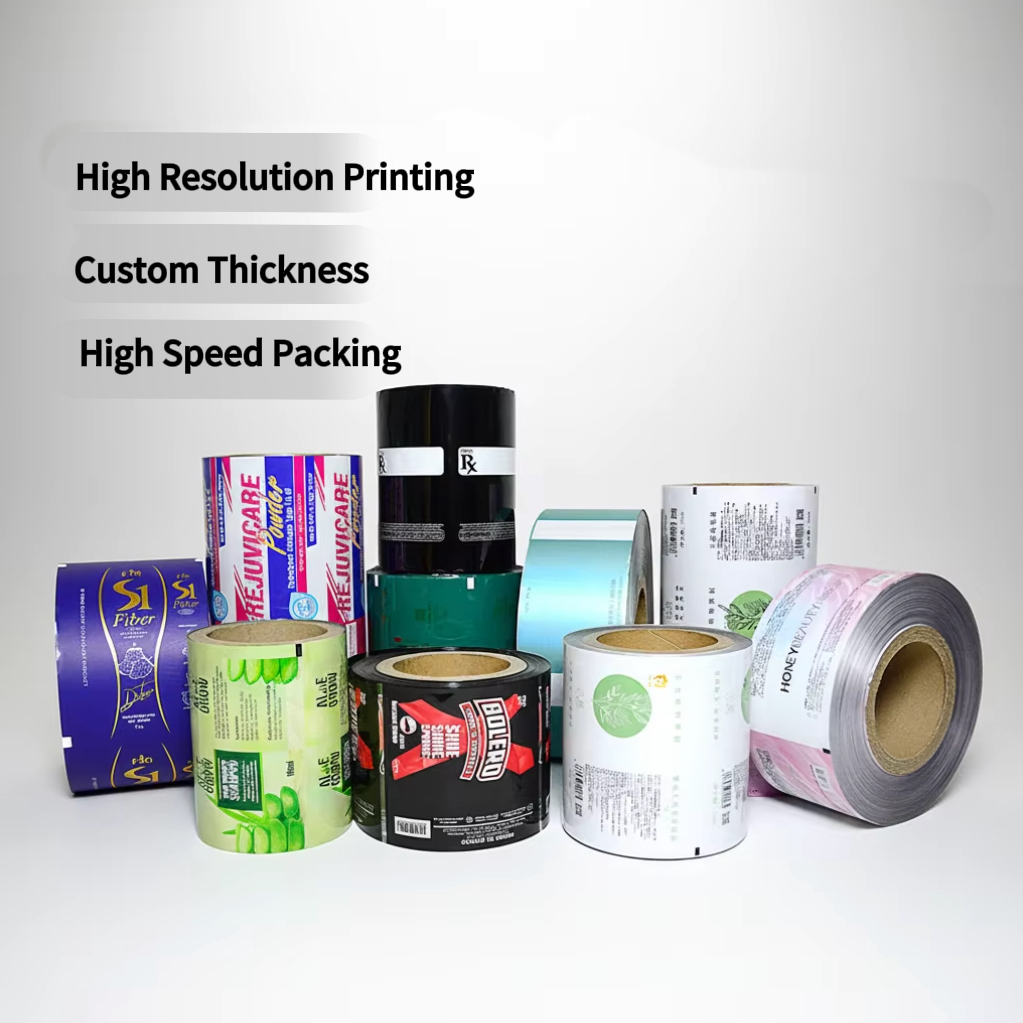 Bosheng Custom Printing Laminated Packaging Foil Lollipops Twist Soft Candy Wrapper Food Grade Colored Foil Film