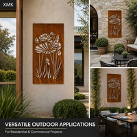 Paneles Decorativos de Acero Corten con Corte Láser Personalizado - Valla de Jardín para Villa, Personalizable en Tamaño y Color