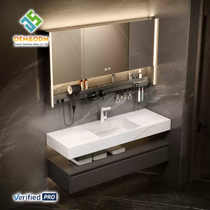 Set Completo di Mobili da Bagno Moderni OEM Juerte 2025 con Tavolo Scrivania Armadio a Pannelli Specchio Lavabo e Rubinetto per Camera da Letto e Sala da Pranzo - Product Image 4