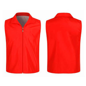Gilet Personalizzati per Volontari Gilet Rossi per Volontari T-shirt per Eventi Uniformi da Lavoro con Loghi Stampati - Product Image 1