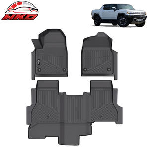 Fits <b>For</b> GMC Hummer EV Pickup 2022-2025 Floor Mats TPE All Weather <b>Carpets</b> Liner 3PCS 3D Molded Waterproof - Product Image 1