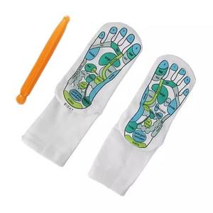 Cinq doigts soulagent les points d'acupuncture <span class=keywords><strong>de</strong></span> physiothérapie auxiliaire fatigués Illustration acupression réflexologie anatomique chaussettes <span class=keywords><strong>de</strong></span> Massage des pieds - Product Image 3