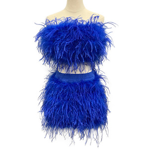 <span class=keywords><strong>Falda</strong></span> de Plumas de Avestruz Sexy de Primavera, <span class=keywords><strong>Falda</strong></span> de Plumas de Avestruz <span class=keywords><strong>con</strong></span> Adorno de Plumas para Mujer - Product Image 6