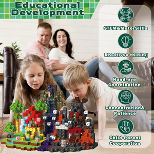 Магнитный куб, магнитные блоки, игровой набор для приключений, конструктор для детей, игрушки для малышей, креативная детская игра, пластиковый куб - Product Image 2