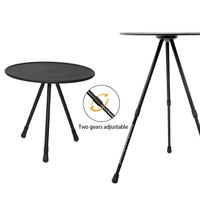 Table miniature portable légère avec pieds réglables, logo personnalisable, convient à 1-2 personnes, table de camping