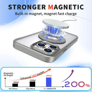 Nouveau Design Magnétique Téléphone Cas Acrylique Couverture Avec <span class=keywords><strong>360</strong></span> Rotation Stand pour <span class=keywords><strong>Samsung</strong></span> S24 ULTRA S23 FE S22 Plus S21 A13 A23 A53 A73 A14 - Product Image 4