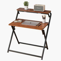 Petite table d'étude de bureau d'ordinateur pliable conçu moderne pour le dortoir d'école à la maison d'étudiant