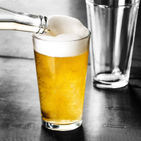 Verre à bière personnalisé gravé au laser avec logo, 16 oz (450 ml)