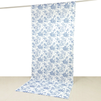 Rideaux à passe-tringles et cantonnières en polyester, style américain moderne de luxe, à motif floral imprimé, imperméables, écologiques, couleur personnalisable
