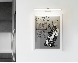 Lámpara de Pared LED Lineal Moderna Minimalista en Blanco y Negro, Regulable, con 3 Años de Garantía, para Cabecera - Product Image 6
