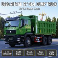 Camion benne Sitrak 6x4 d'occasion, pièces d'origine complètes, châssis stable, moteur puissant, haute puissance, pour le transport logistique et de marchandises