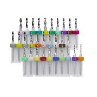 Kit de Brocas para Placas de Circuito Impreso, Broca de Acero de Tungsteno Mini, Se Utiliza para Limpiar las Boquillas de Impresoras 3D, para Placas de Circuito e Impresión 3D