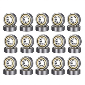 Cuscinetto a Sfera 608 ZZ Monofila 8x22x7mm Doppia Schermatura Scanalatura Profonda in Acciaio Legato Metrico per Skateboard Pattini a Rotelle Confezione da 30 - Product Image 1