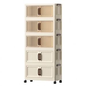 Armario de Almacenamiento Plegable Sin Instalación para Sala de Estar, Dormitorio, Cocina, Armario Multiusos de Varias Capas, Reforzado - Product Image 5