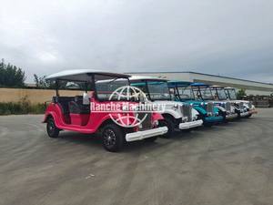 High Quality Vintage Classic Electric Sightseeing Car Antique Scenic Travel Bus <b>Lead</b> <b>Acid</b> <b>Battery</b> 4-17 Seats 60km/h Max Speed - Product Image 3