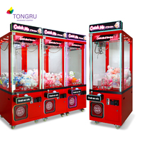 Machine de jeu d'arcade à pièces bon marché pour parc d'attractions, machine à griffes de type distributeur automatique avec accepteur de billets