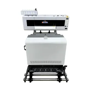 Imprimante DTF Transfert de chaleur XP600 i3200 Imprimante de t-shirts personnalisée Imprimante DTF 60cm 24 pouces avec machine à secouer la poudre
