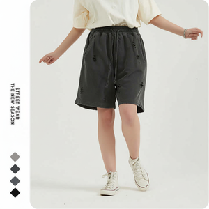 Meilleure qualité hommes Shorts décontractés été trou Bull-Puncher culotte mâle populaire mendiant pantalons courts lâche Shorts droits - Product Image 1