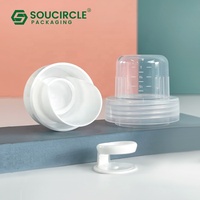 Bouteilles en plastique HDPE carrées de 1000 ml, fabriquées en usine, adaptées aux détergents lessiviels anti-fuite, équipées d'un bouchon gradué.