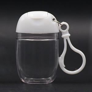 Vide 1Oz 30ML Pet En Plastique Flip Top Porte-clés Gel D'alcool Poche À Presser Petit <span class=keywords><strong>Mini</strong></span> Enfants Lavage À La Main Désinfectant <span class=keywords><strong>Bouteille</strong></span> avec Crochet - Product Image 6