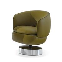 Italienisches Modernes Design Metall-Stoff-Sessel für Wohnzimmer, Büro, Schlafzimmer, Drehstuhl, Sofa, Lounge, Freizeit-Relaxsessel, Kontinuierlich Verstellbar