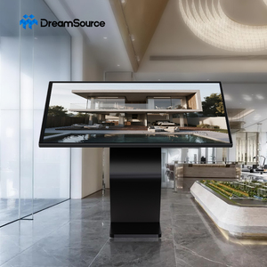 27'' Interactive Touch Screen Kiosk Horizontal Stand Digital Signage Player Atmosphere <b>Lights</b> for Hotel Lobby Retail Store - Product Image 3