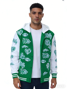 Veste de sport vintage Philadelphia Eagles personnalisée style Letterman années 90 pour adultes hommes femmes, style universitaire - Product Image 2
