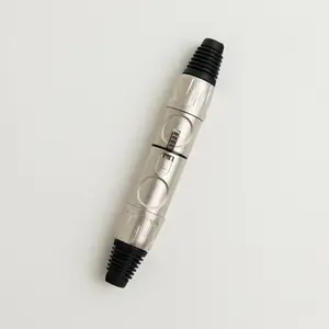 white Microphone connector male or female XLR connector//