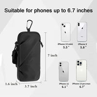 Dompet Lengan Olahraga Mini Anti Air, Tas Selempang Kecil, Tempat Ponsel, Kantong dengan Tali