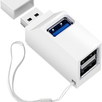 USB 3.0/2.0 adaptateur HUB haute vitesse Extender Mini 3 ports Hub Splitter Box pour PC portable téléphone portable