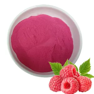 Içecek için kırmızı organik dondurularak kurutulmuş Berry tozu ahududu tozu