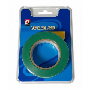 Nastro isolante elettrico Mnj Green 19mm x 30m adesivo per cablaggio - Product Image 2