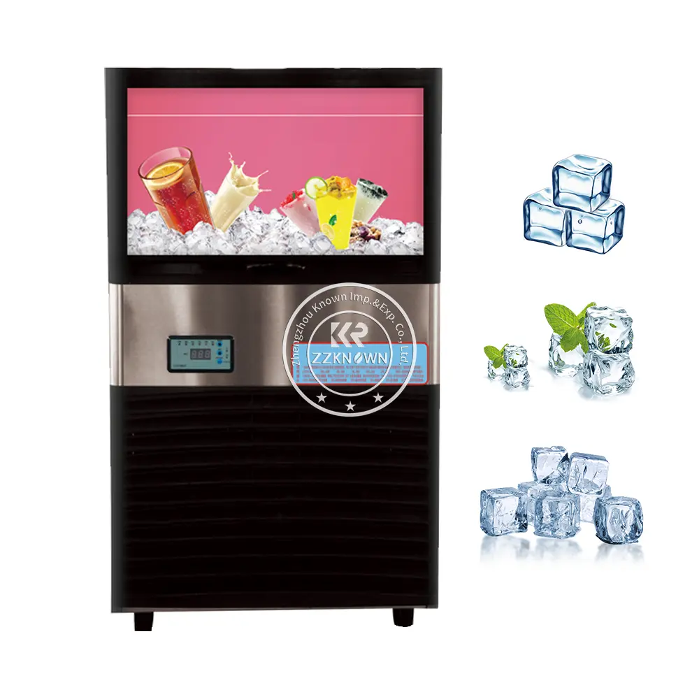 2024 High Efficiency Commercial Italian Ice Machine Maker Industrial Snow Ice Cube Making Machines Ice Block Making Machine For