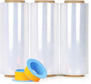 Rollos de Film Estirable Transparente de PE Grueso, Suave, de Alto Brillo, Ecológico, para Embalaje, Mudanza y Envoltura de Palés - Product Image 1