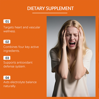 Capsules de soutien cardiovasculaire CoQ10 OEM, 30 capsules pour adultes, fonction cardiovasculaire, énergie, non destiné aux femmes enceintes