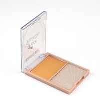 Palette de Sculpting Bicolore Douce et Mélangeable, Poudre de Contouring Mate et Palette de Highlighter Scintillant Fin pour Maquillage de Mariage et Séances Photo