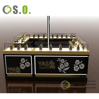 Kiosque de parfum personnalisé, comptoir de parfumerie de luxe, présentoir de parfum, armoire, présentoir de parfum pour centre commercial, kiosque de vente au détail de parfum