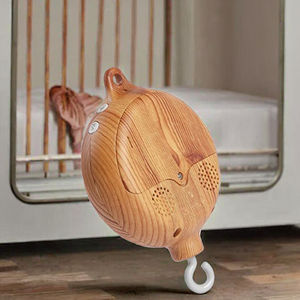 Móvil de Cuna <span class=keywords><strong>para</strong></span> Bebé de Madera con Batería, 35 Melodías, Tarjeta TF, Conexión Inalámbrica, Campana de Cama de Plástico - Product Image 3