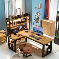 2025 nouveauté Top Design bois métal matériel debout ordinateur bureau ensemble sécurité pour Gamer chambre salon école utilisation
