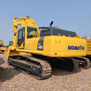 Prix avantageux – Excavatrice sur chenilles Komatsu PC450 d'occasion, modèle grand format 45 tonnes, d'origine japonaise, faible nombre d'heures <span class=keywords><strong>de</strong></span> travail, à vendre - Product Image 1