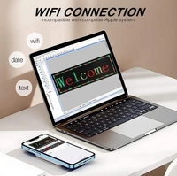 옥외용 방수 풀 컬러 LED 간판 디스플레이, Wi-Fi 앱 제어 움직이는 메시지 텍스트 스크롤링, 쇼핑몰용 간편 설치