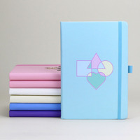 Cahier de notes en lin à couverture rigide avec impression personnalisée Liste de choses à faire quotidienne Journal Feuille d'or Logo Case Bound Planner avec signet
