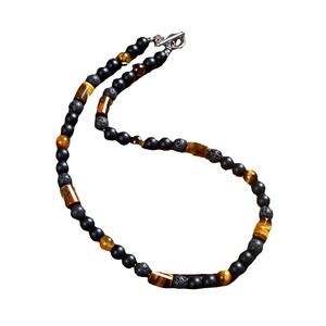 Collares de cuentas hechos a mano para hombre, regalo de Navidad personalizado creativo, joyería de acero inoxidable a la moda - Product Image 6