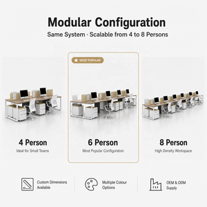 Postazione di Lavoro per Ufficio con Divisorio e Sedia Ergonomica per Spazi di Lavoro <span class=keywords><strong>SME</strong></span> - Product Image 2