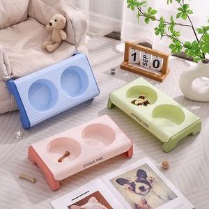 Youcheng Pet Bowls Double Stainless Steel Feeding And Drinking Set For <b>Cats</b> Dogs Anti Tipping Elevated <b>Feeder</b> - Product Image 2